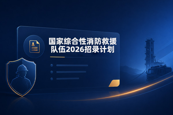 国家综合性消防救援队伍2026招录计划